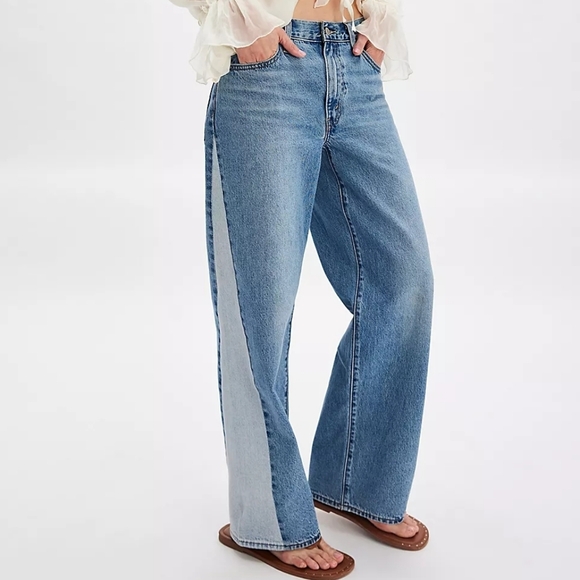 Free People | Levi's Baggy Dad Pieced Jeans - Picture 7 of 11